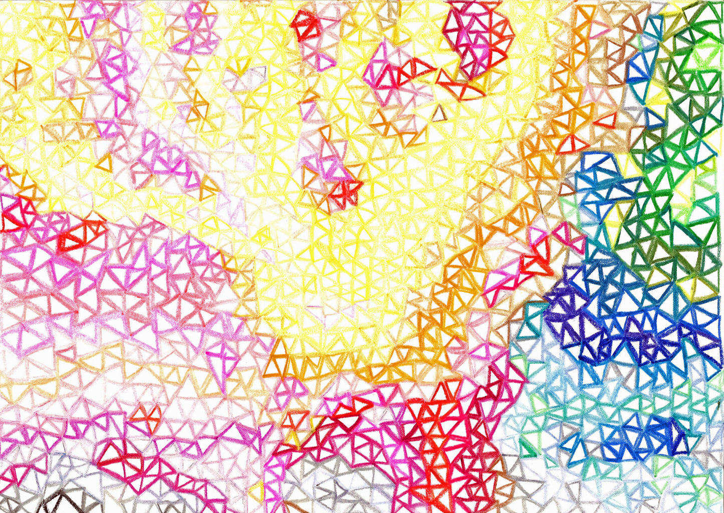 Trangulite – Beautiful Artistic Art of Messy Ideal for Decorations, Wall Art, Posters and Interior Design - @AllenbyArt