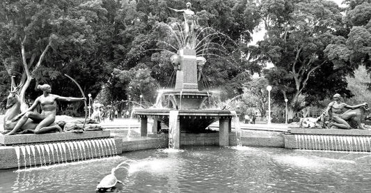 Artemis Fountain – Beautiful Landscape Scenery of Fountain Ideal for Decorations, Wall Art, Posters and Interior Design - @AllenbyArt