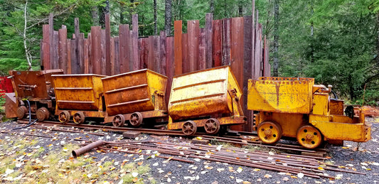 Crazy Train – Beautiful Landscape Scenery of Old Train Ideal for Decorations, Wall Art, Posters and Interior Design - @AllenbyArt