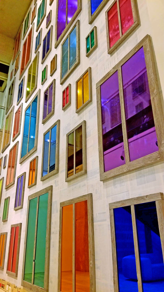 Wall O Windows – Beautiful Canvas of Abstract and Geometric Art Ideal for Decorations, Wall Art, Posters and Interior Design - @AllenbyArt